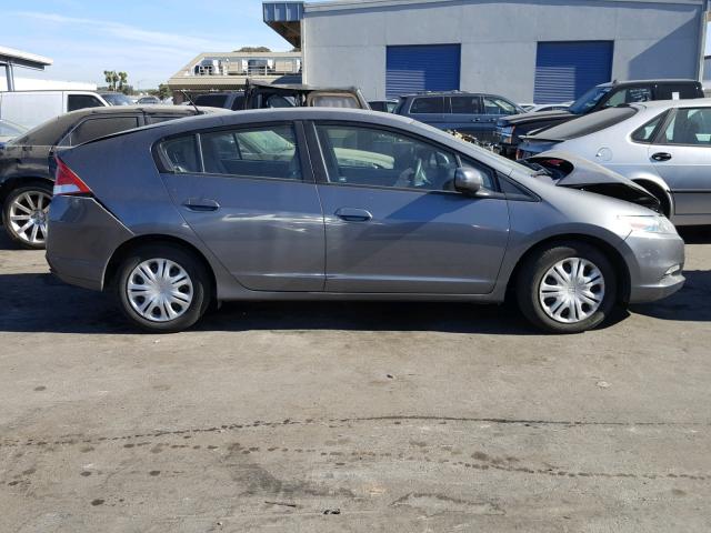 JHMZE2H37BS003616 - 2011 HONDA INSIGHT GRAY photo 9