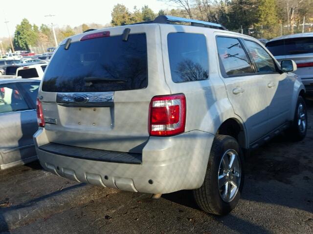 1FMCU04789KA86258 - 2009 FORD ESCAPE LIM SILVER photo 4