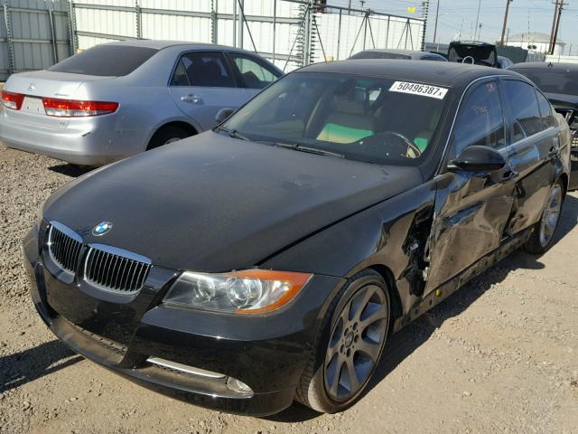 WBAVB77528NH78227 - 2008 BMW 335 I BLACK photo 2