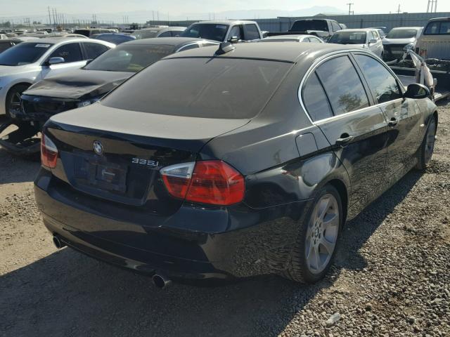 WBAVB77528NH78227 - 2008 BMW 335 I BLACK photo 4