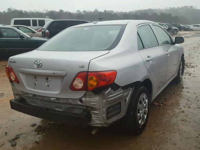 1NXBU4EE2AZ348333 - 2010 TOYOTA COROLLA BA SILVER photo 4