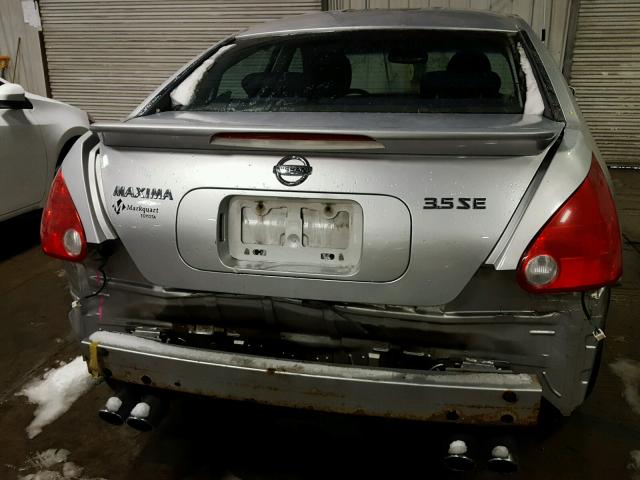 1N4BA41E98C801257 - 2008 NISSAN MAXIMA SE SILVER photo 9