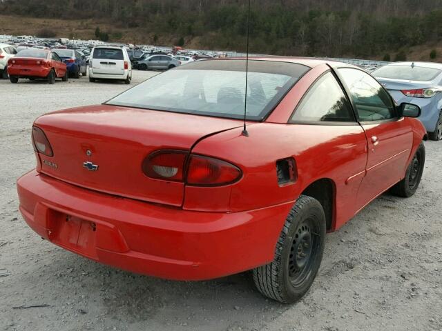 1G1JC1247Y7107477 - 2000 CHEVROLET CAVALIER RED photo 4