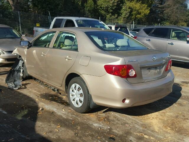 2T1BU40E59C156022 - 2009 TOYOTA COROLLA BA GOLD photo 3