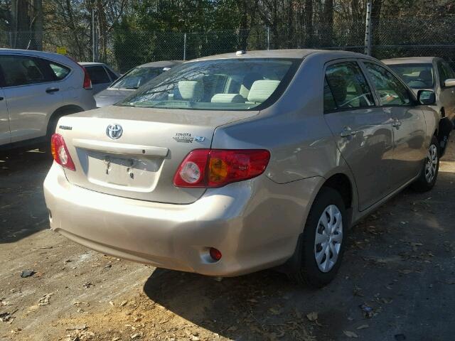 2T1BU40E59C156022 - 2009 TOYOTA COROLLA BA GOLD photo 4