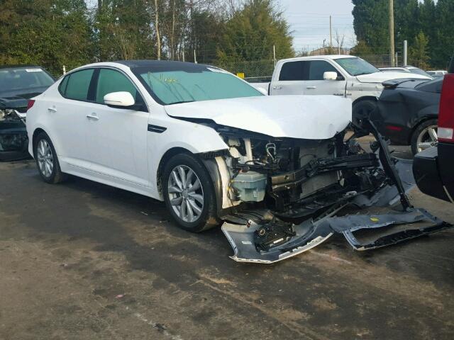 5XXGN4A76FG436605 - 2015 KIA OPTIMA EX WHITE photo 1