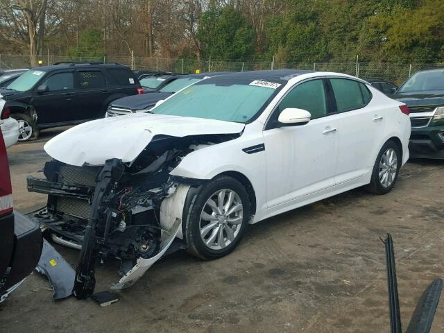 5XXGN4A76FG436605 - 2015 KIA OPTIMA EX WHITE photo 2