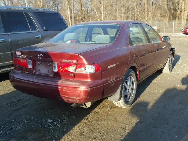 4T1BF28K4YU954775 - 2000 TOYOTA CAMRY LE MAROON photo 4