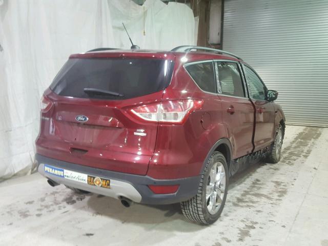 1FMCU9GXXEUD56881 - 2014 FORD ESCAPE SE RED photo 4