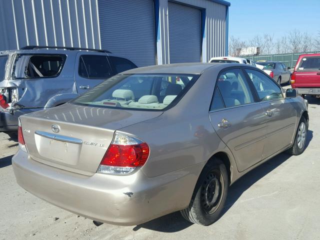 4T1BE32K95U967714 - 2005 TOYOTA CAMRY LE GOLD photo 4