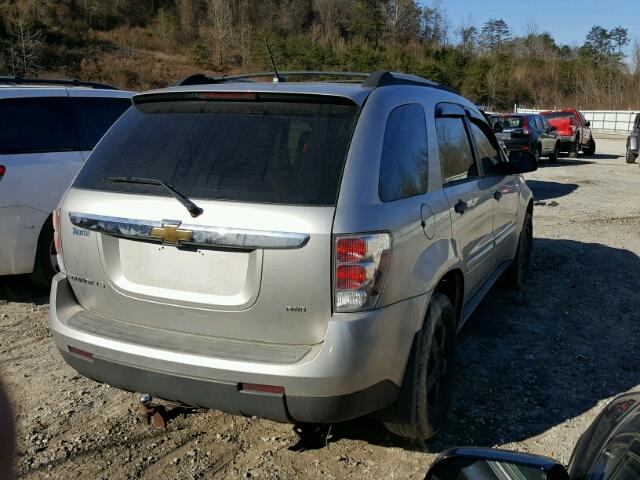 2CNDL23F576119700 - 2007 CHEVROLET EQUINOX LS SILVER photo 4