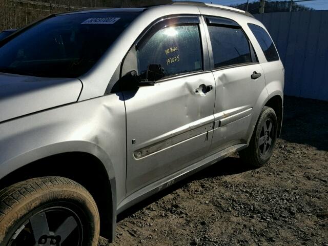 2CNDL23F576119700 - 2007 CHEVROLET EQUINOX LS SILVER photo 9