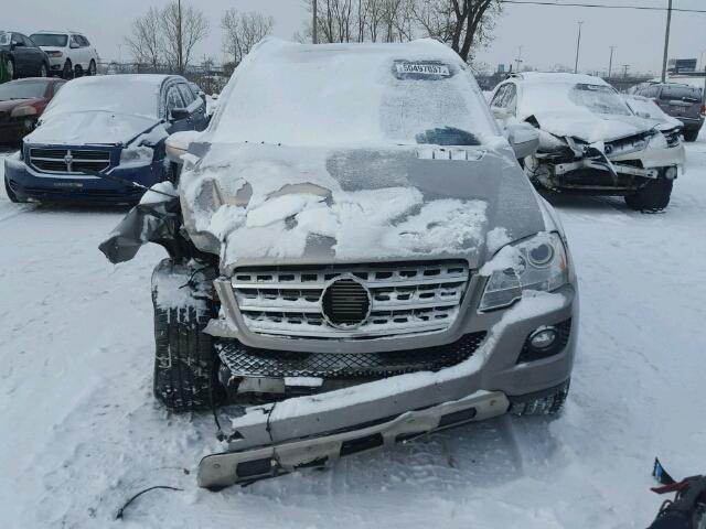 4JGBB25E59A493485 - 2009 MERCEDES-BENZ ML GRAY photo 9