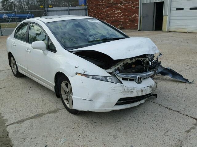 1HGFA16808L050838 - 2008 HONDA CIVIC EX WHITE photo 1