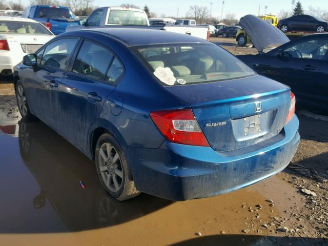 19XFB2E56CE032290 - 2012 HONDA CIVIC LX BLUE photo 4