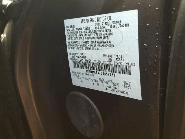 1LNHM87A75Y659282 - 2005 LINCOLN LS 石墨色 照片 10