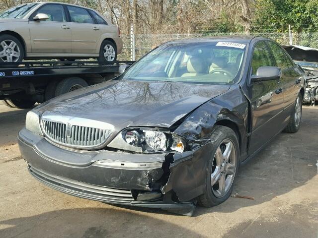 1LNHM87A75Y659282 - 2005 LINCOLN LS CHARCOAL photo 2