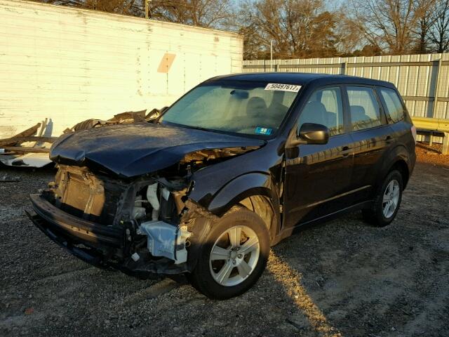 JF2SH6AC9AH722844 - 2010 SUBARU FORESTER 2 BLACK photo 2