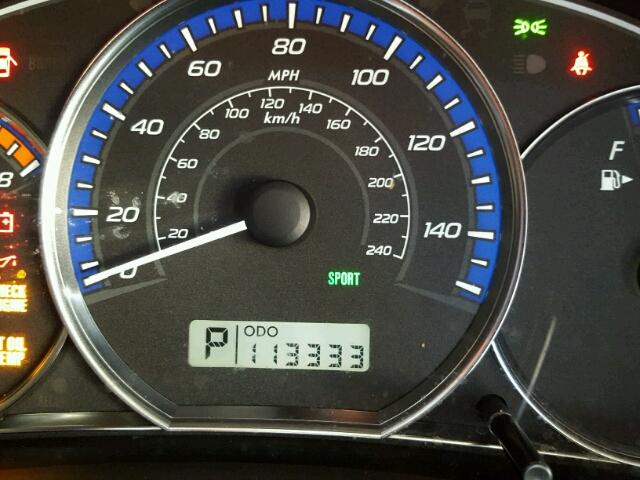 JF2SH6AC9AH722844 - 2010 SUBARU FORESTER 2 BLACK photo 8