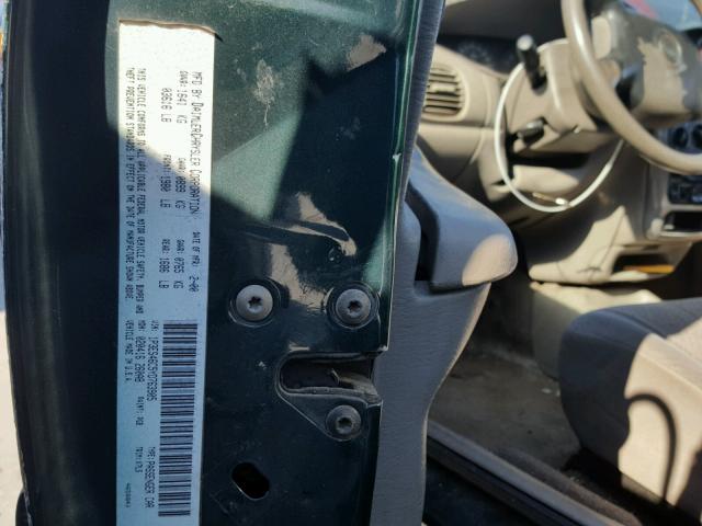 1P3ES46C5YD763905 - 2000 PLYMOUTH NEON BASE 绿色 照片 10