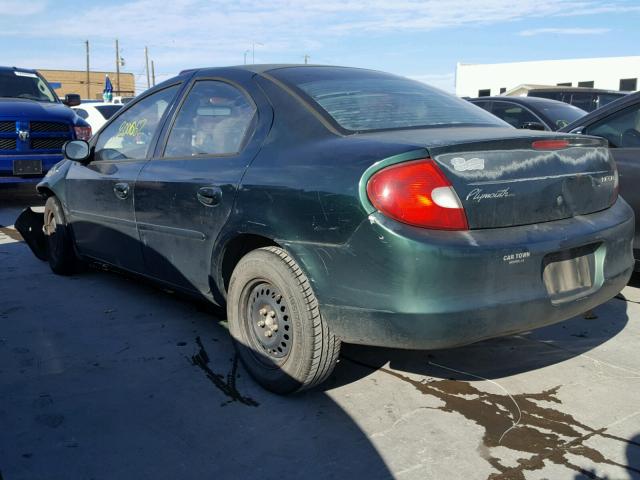 1P3ES46C5YD763905 - 2000 PLYMOUTH NEON BASE 绿色 照片 3