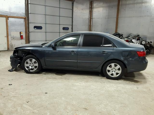 5NPET46CX9H416496 - 2009 HYUNDAI SONATA GLS BLUE photo 9