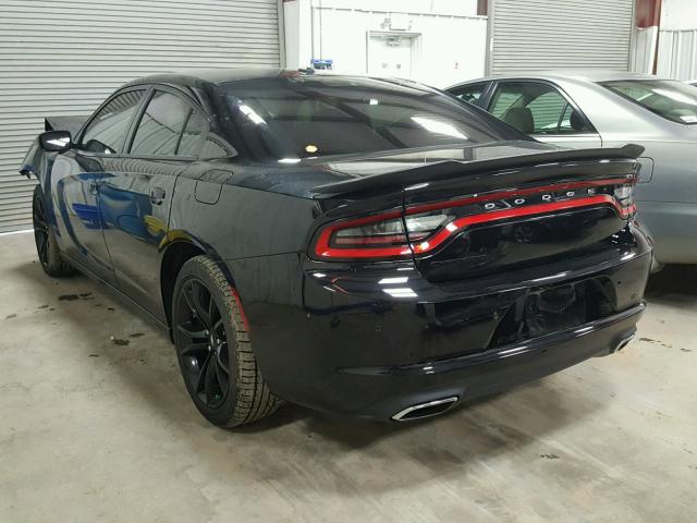 2C3CDXBG0HH623523 - 2017 DODGE CHARGER SE BLACK photo 3