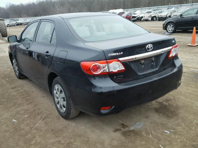 JTDBU4EE8B9139249 - 2011 TOYOTA COROLLA BA BLACK photo 3