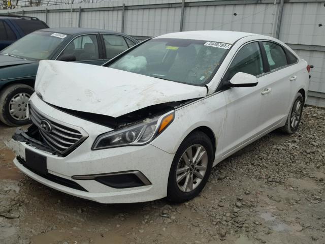 5NPE24AFXGH412787 - 2016 HYUNDAI SONATA SE WHITE photo 2