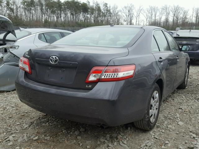 4T1BF3EK7AU106275 - 2010 TOYOTA CAMRY BASE GRAY photo 4