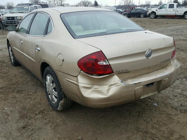 2G4WC532151238815 - 2005 BUICK LACROSSE C GOLD photo 3