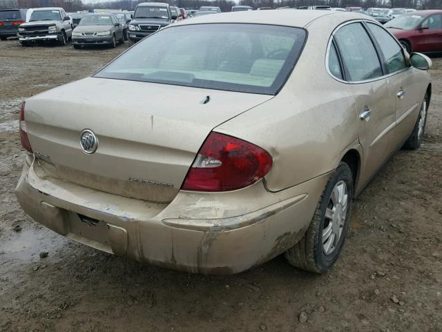 2G4WC532151238815 - 2005 BUICK LACROSSE C GOLD photo 4