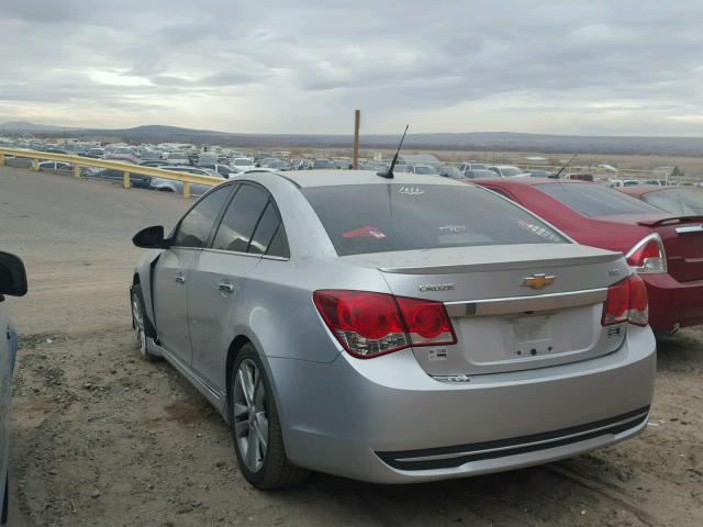 1G1PG5SB3E7254458 - 2014 CHEVROLET CRUZE LTZ SILVER photo 3