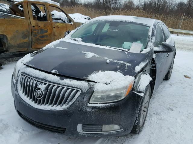 W04GV5EV4B1096918 - 2011 BUICK REGAL CXL BLACK photo 2