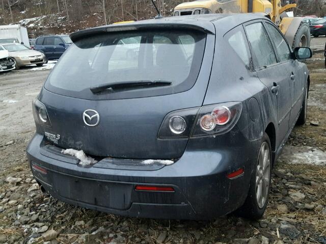 JM1BK344481152399 - 2008 MAZDA 3 HATCHBAC GRAY photo 4