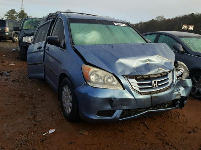 5FNRL3H27AB084777 - 2010 HONDA ODYSSEY LX BLUE photo 1