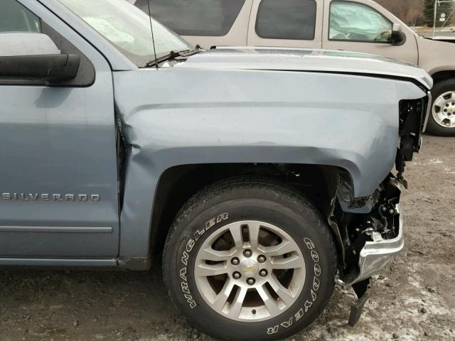 1GCVKREC2FZ318830 - 2015 CHEVROLET SILVERADO BLUE photo 9