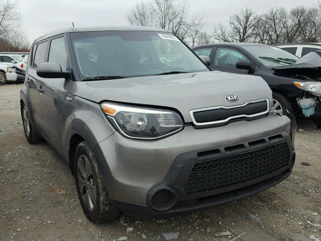 KNDJN2A25E7019224 - 2014 KIA SOUL GRAY photo 1