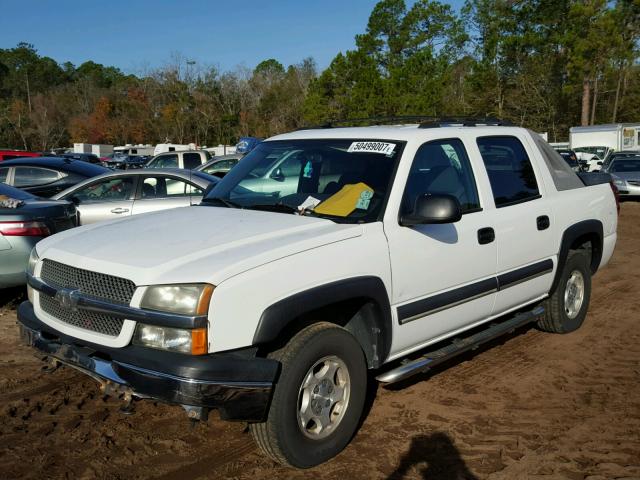 3GNEC12T24G195229 - 2004 CHEVROLET AVALANCHE WHITE photo 2