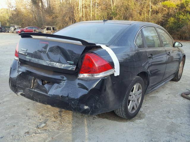 2G1WB5EK4B1234797 - 2011 CHEVROLET IMPALA LT BLACK photo 4