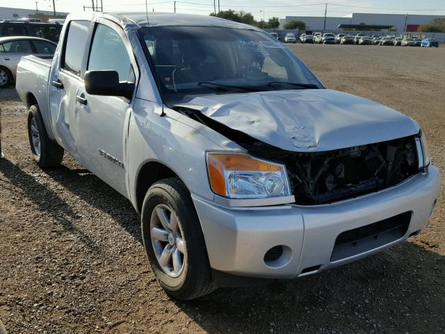 1N6AA0EK3DN304800 - 2013 NISSAN TITAN S SILVER photo 1