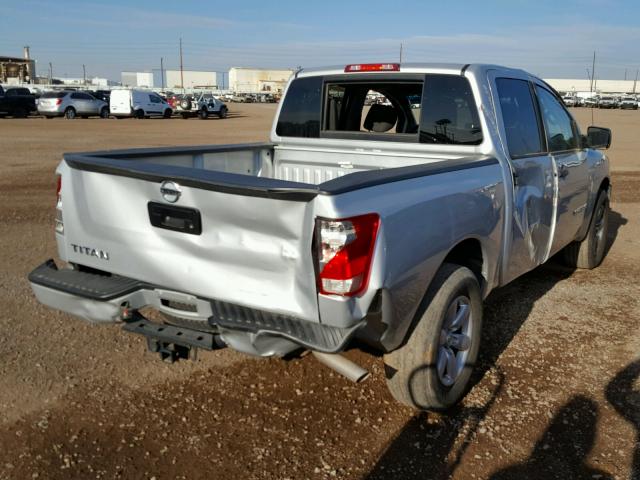 1N6AA0EK3DN304800 - 2013 NISSAN TITAN S SILVER photo 4