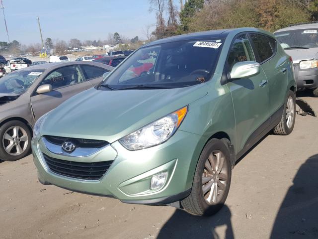 KM8JU3AC7BU145627 - 2011 HYUNDAI TUCSON GLS GREEN photo 2