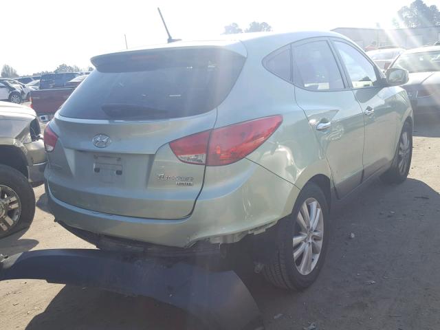 KM8JU3AC7BU145627 - 2011 HYUNDAI TUCSON GLS GREEN photo 4