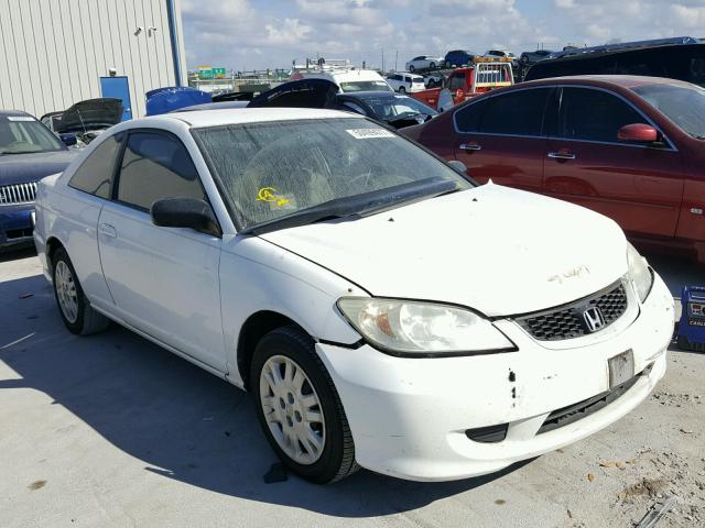 1HGEM22585L039800 - 2005 HONDA CIVIC LX WHITE photo 1