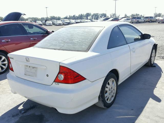 1HGEM22585L039800 - 2005 HONDA CIVIC LX WHITE photo 4