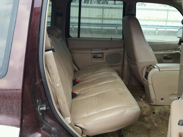 1FMDU74E1YZB11633 - 2000 FORD EXPLORER E BURGUNDY photo 6