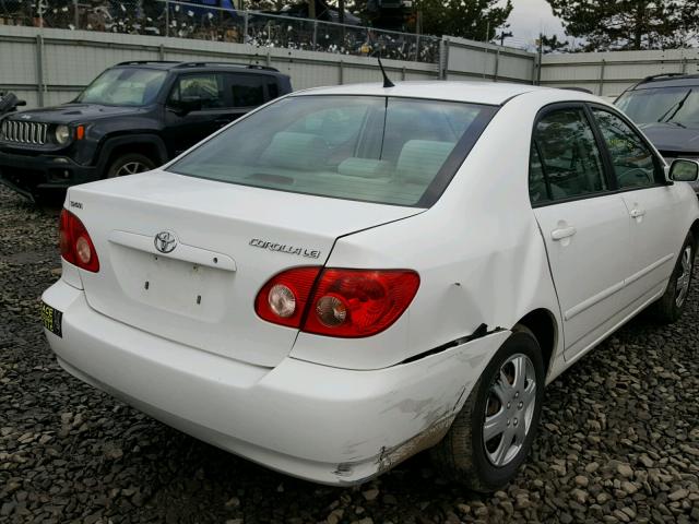 2T1BR32E47C830070 - 2007 TOYOTA COROLLA CE WHITE photo 4