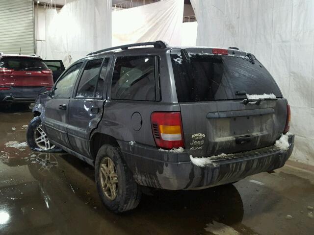 1J4GW48S34C307526 - 2004 JEEP GRAND CHER GRAY photo 3