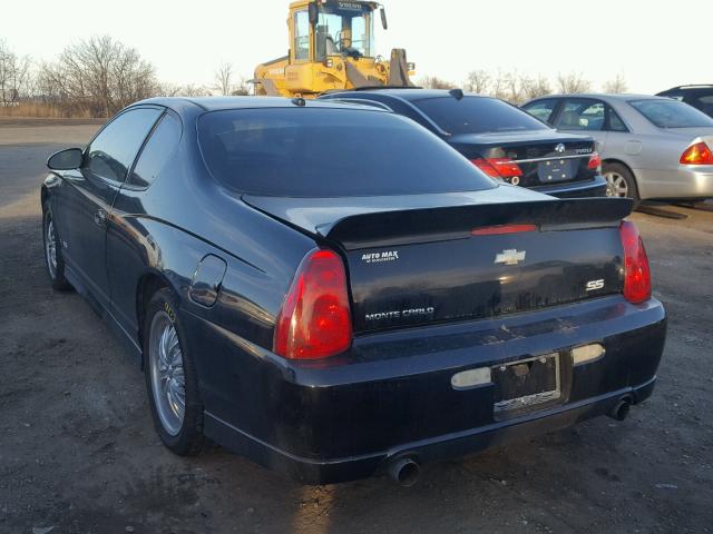 2G1WL16CX79121474 - 2007 CHEVROLET MONTE CARL BLACK photo 3